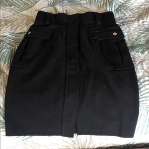 High waisted pencil skirt